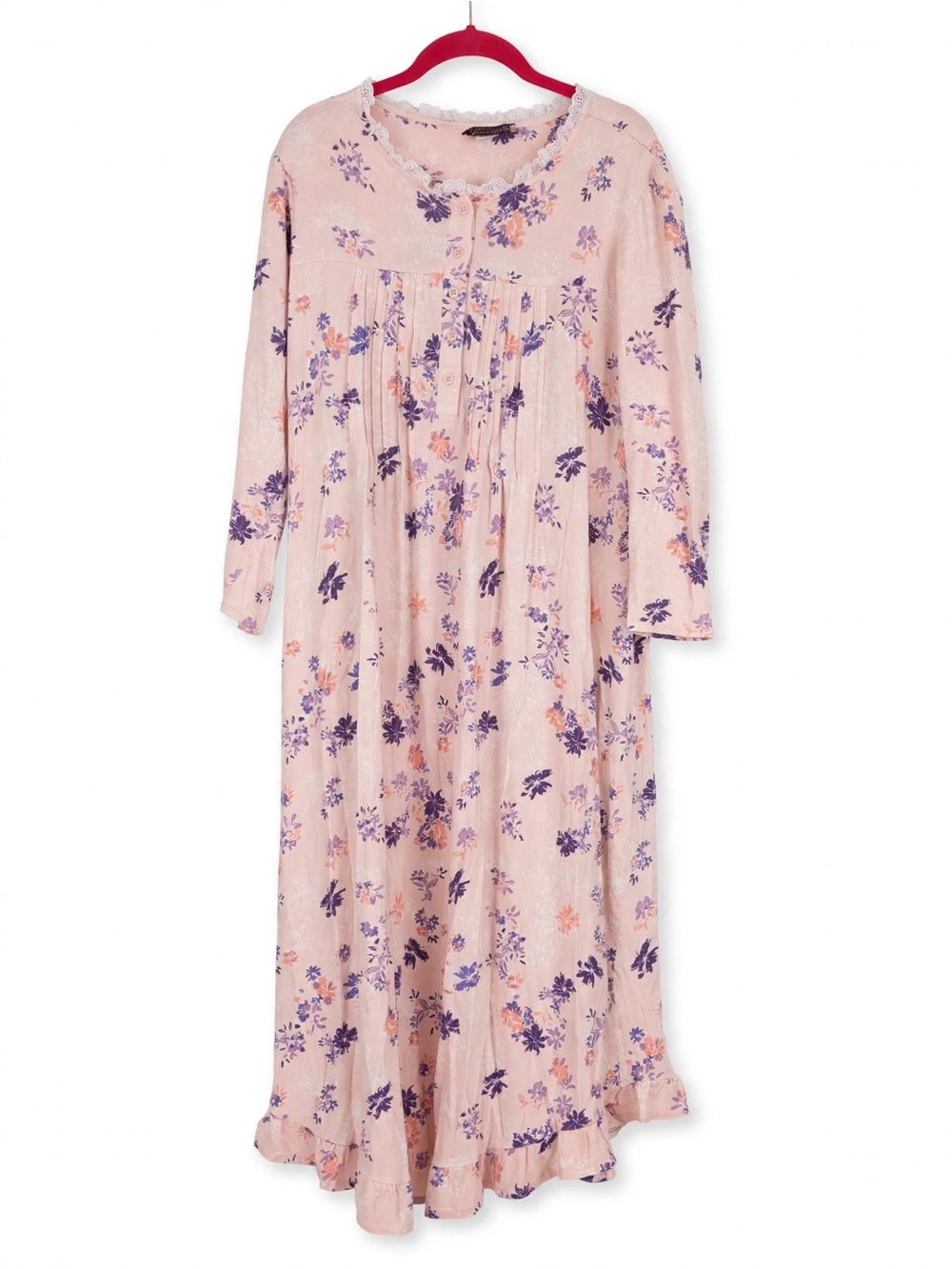 Women's Anthony Richards Floral Chemise Nightgown Pink Purple Size XL